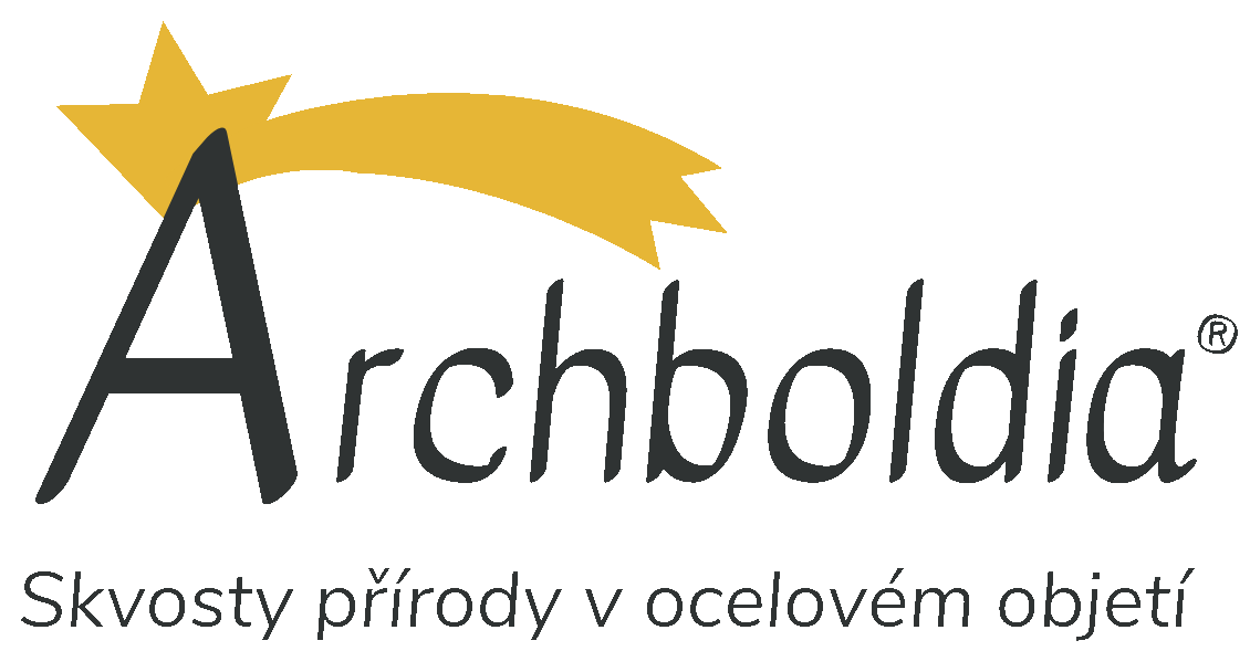 Logo značky Archboldia - autorských ručně drátovaných šperků z chirurgické oceli a drahých kamenů