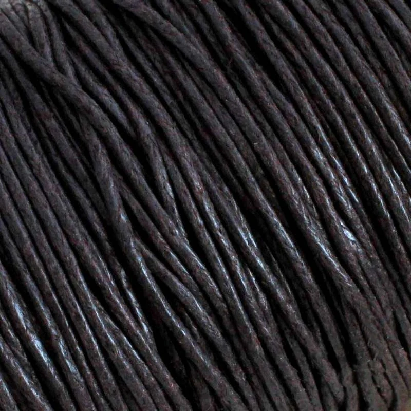 Bavlněná šňůrka 1 mm tmavě hnědá – 5 m