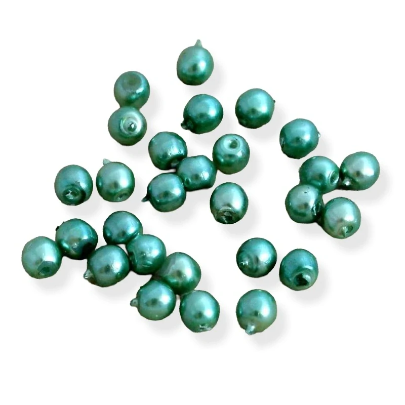 Voskové perle zelené 3mm – 100 ks