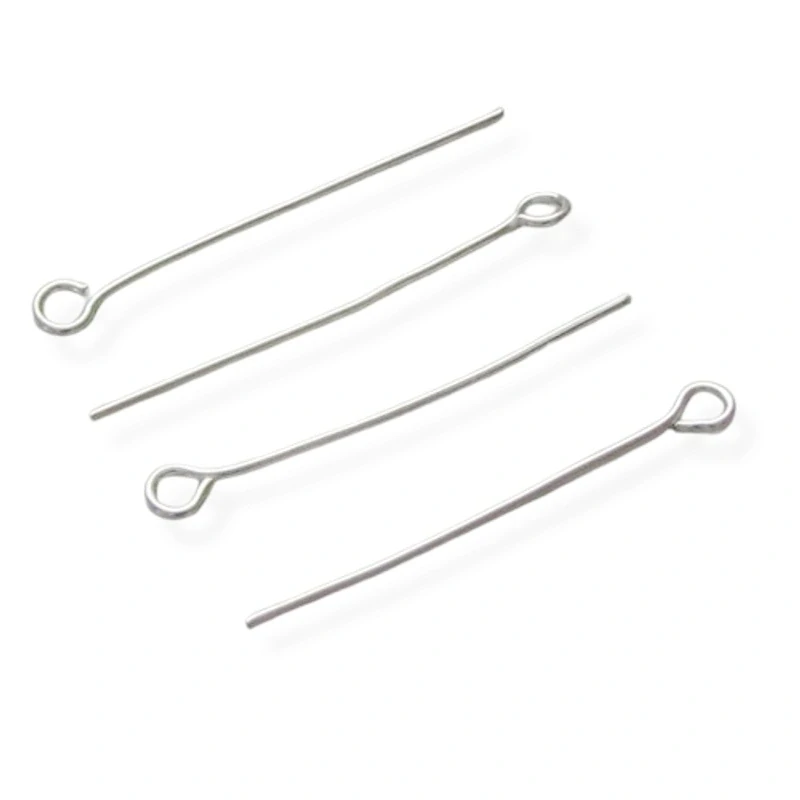 Ketlovací jehly ve stříbrné úpravě 30mm – 40 ks