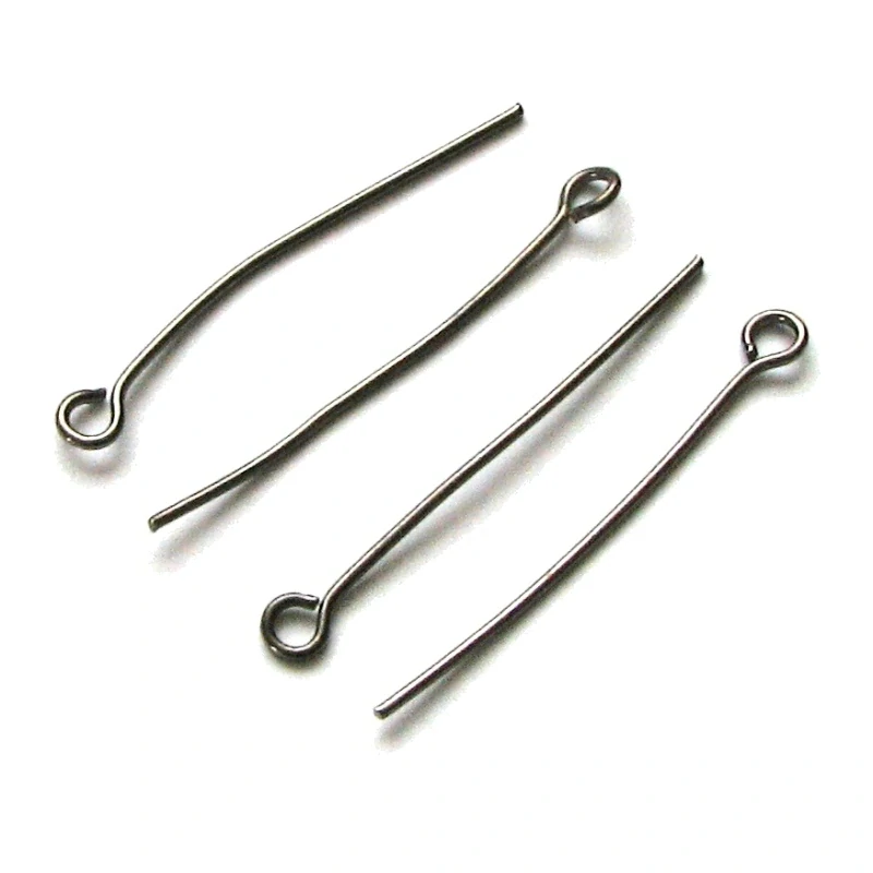 Ketlovací jehly gunmetal 30mm – 40 ks