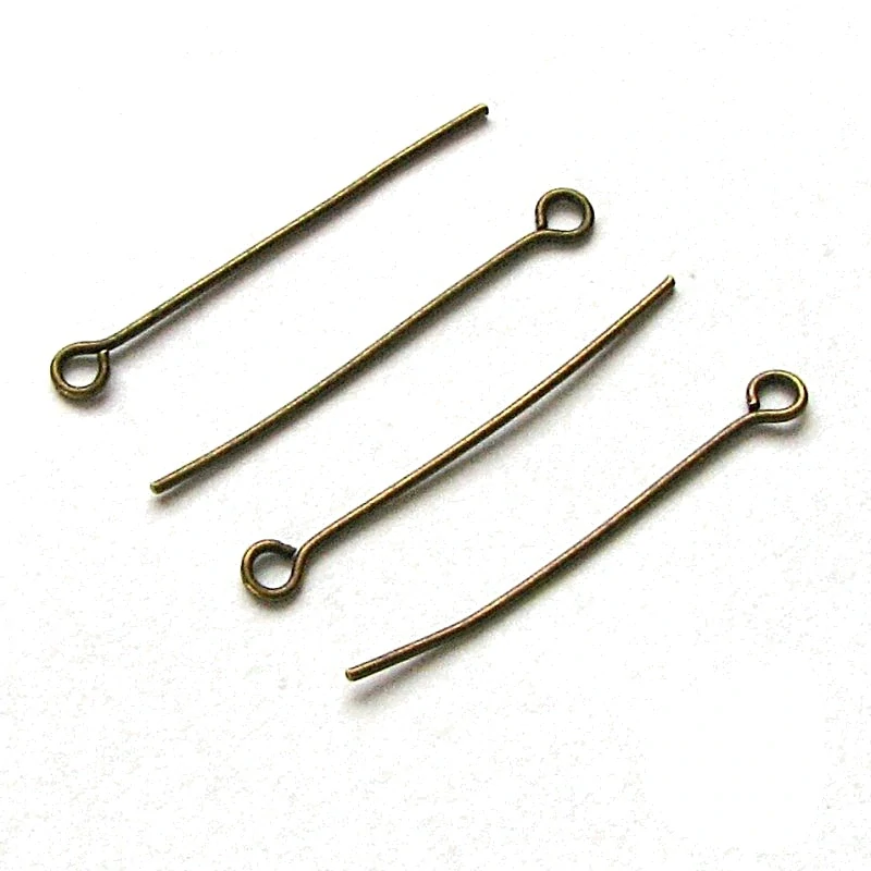 Ketlovací jehly starozlaté 30mm – 40 ks