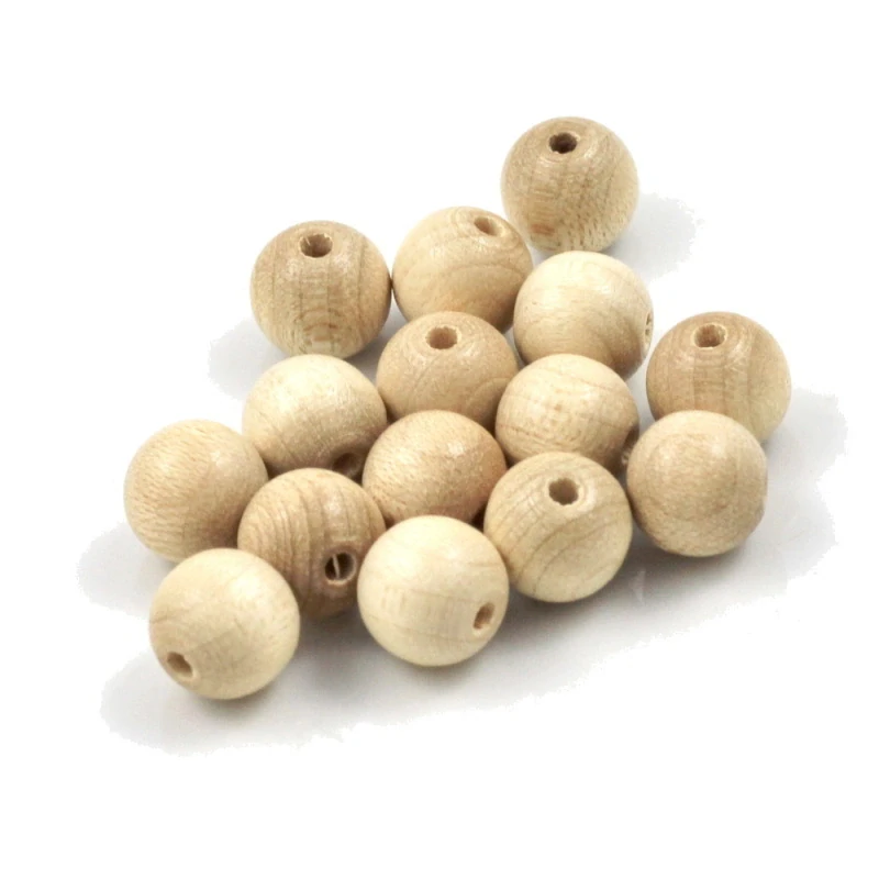 Korálky dřevěné SV dřevo pr. 10 mm – 15 ks