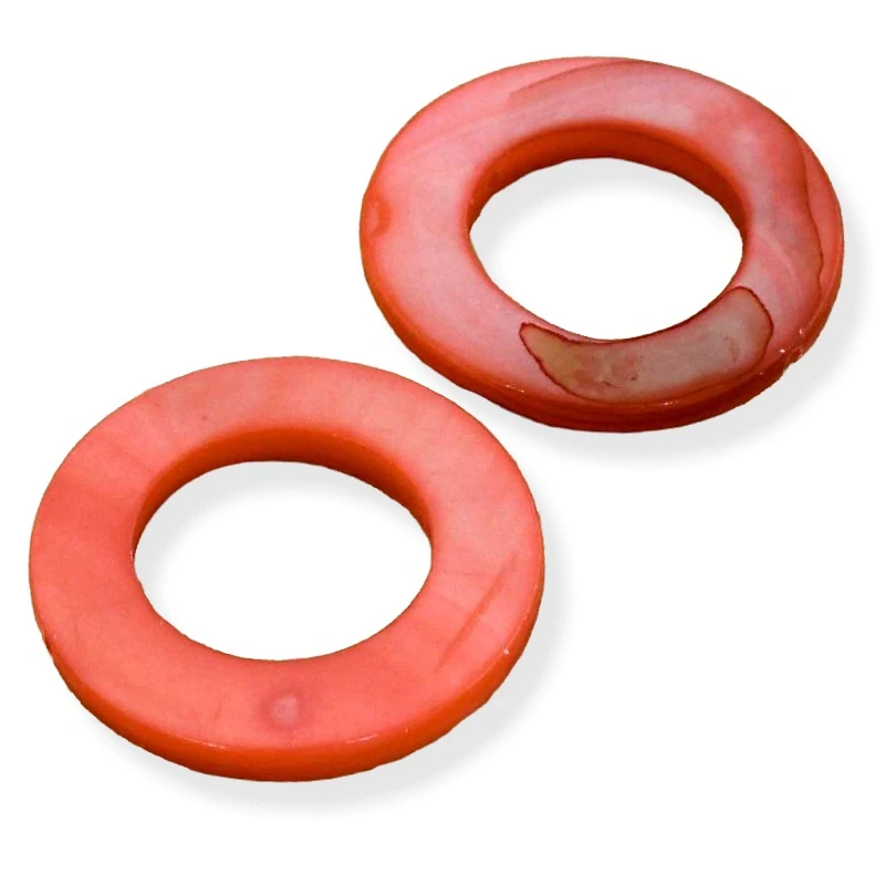 Perleťový donut červený – 20 ks