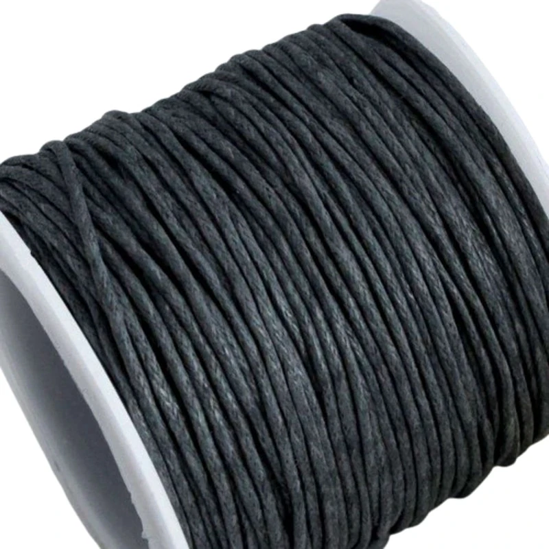 Bavlněná šňůrka 0,8mm tmavě šedá – 1 m