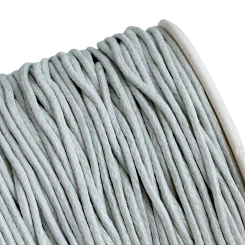 Bavlněná šňůrka 1 mm světle šedá – 1 m