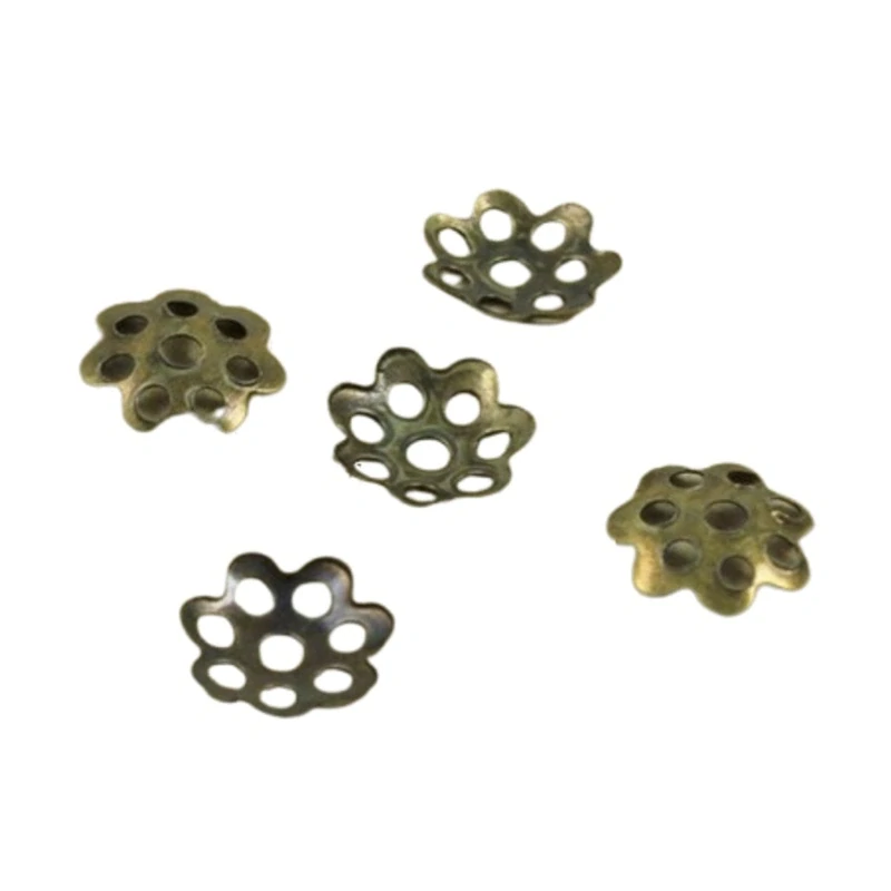 Kaplík starozlato 7,6mm – 20 ks