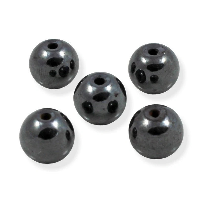 Kulička hematitová 10mm - 2 ks
