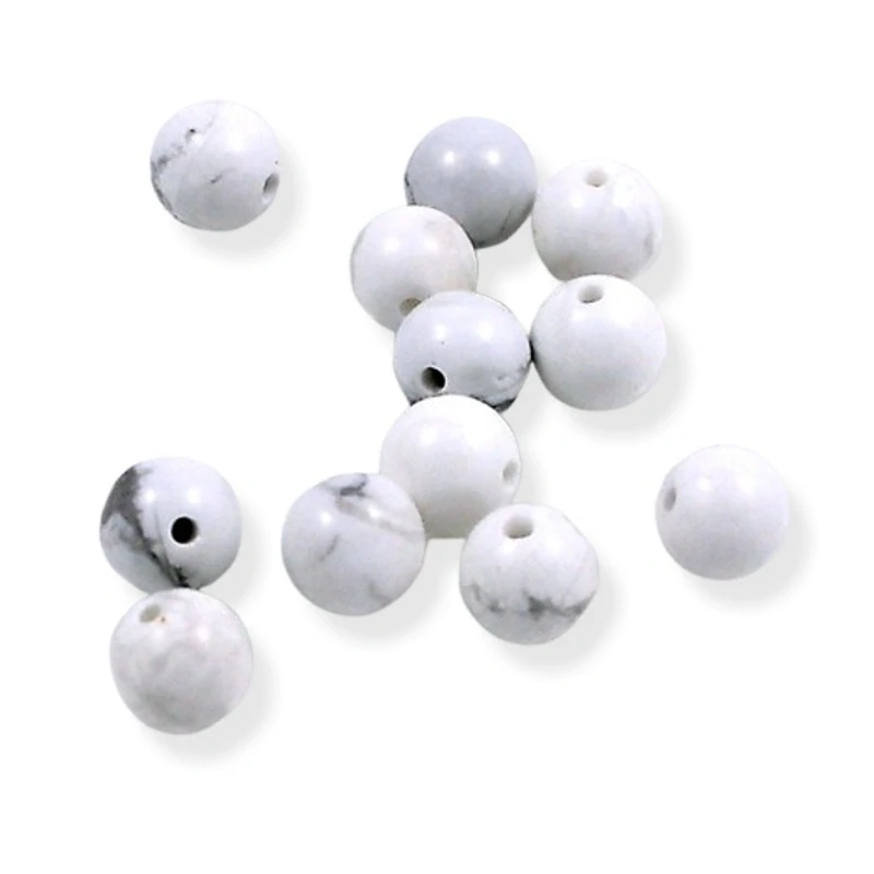 Kulička howlitová 6mm - 10 ks