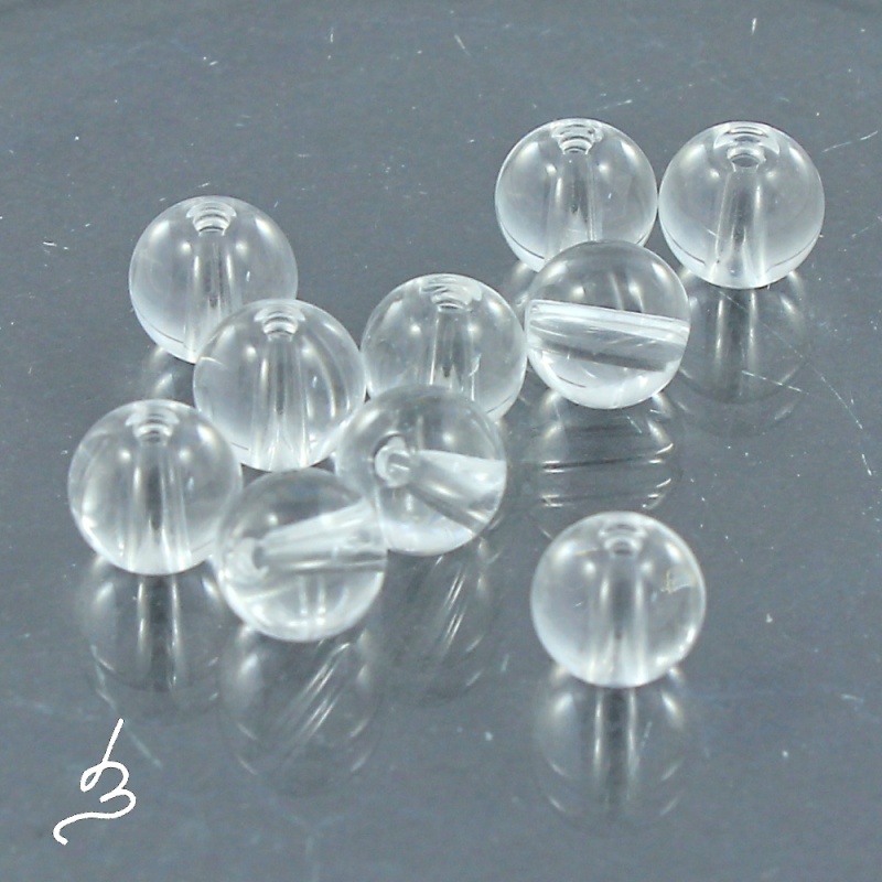Kulička křišťálu 6mm - 10 ks
