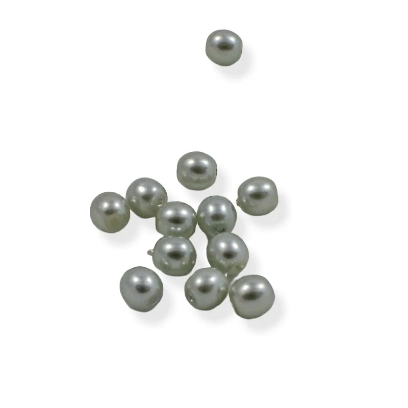 Voskové perle modrošedé 4mm – 36 ks