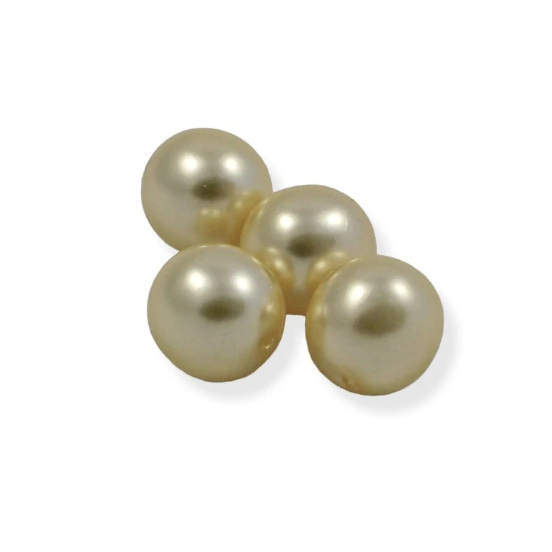 Voskové perle béžové 10mm – 10 ks