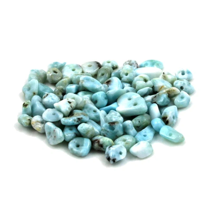 Larimar, vrtané zlomky – 20 cm návleku