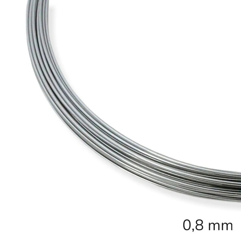 Nerezový drát polotvrdý 0,8 mm – 5 m