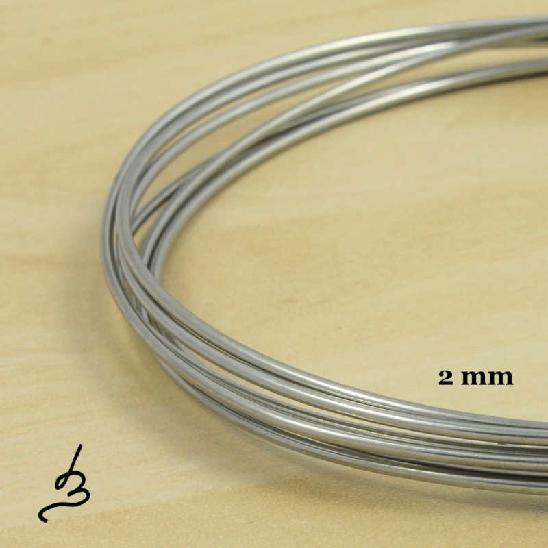 Nerezový drát měkký 2 mm – 2 m