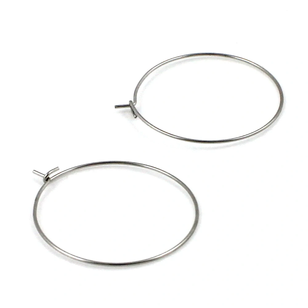 Náušnicové kruhy 30mm chirurgická ocel – 2 ks