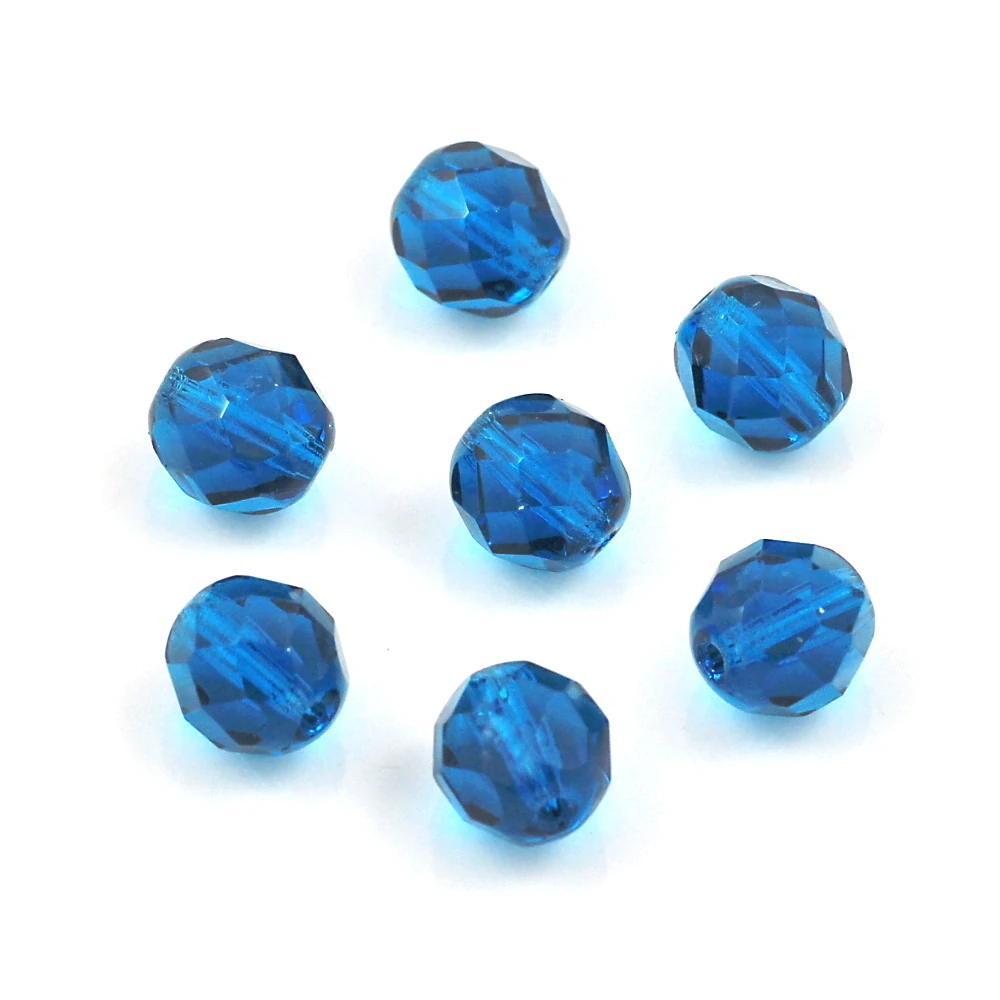 Ohňovky korálky broušené 8mm petrolejové – 15 ks