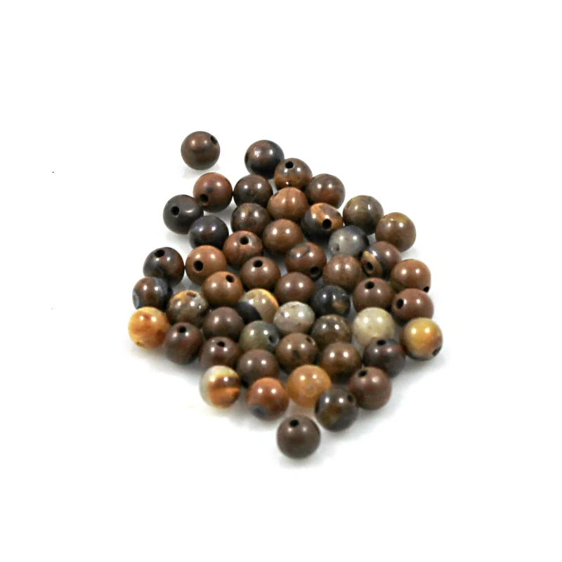 Pravé minerální korálky 3mm mix – 50 ks
