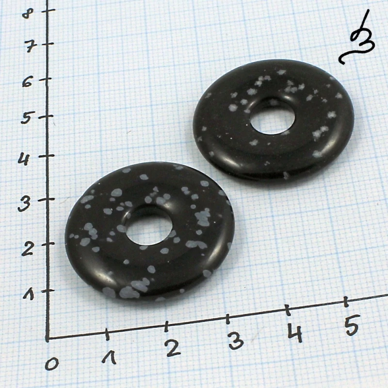 Obsidiánový donut – 1 ks
