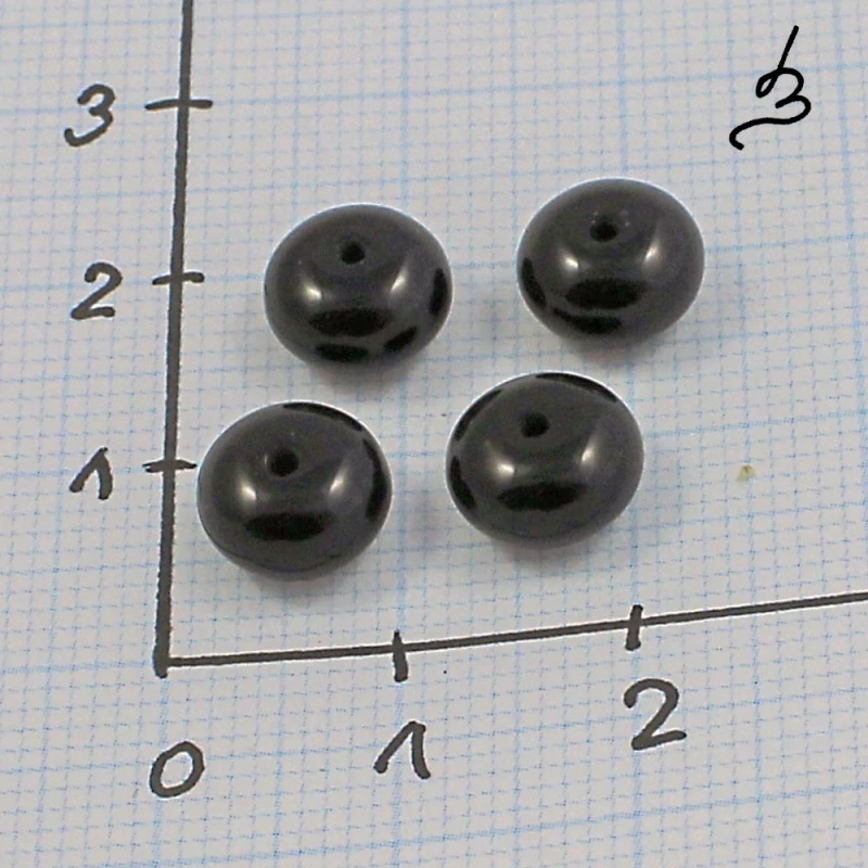 Onyx rondelka - 3 ks