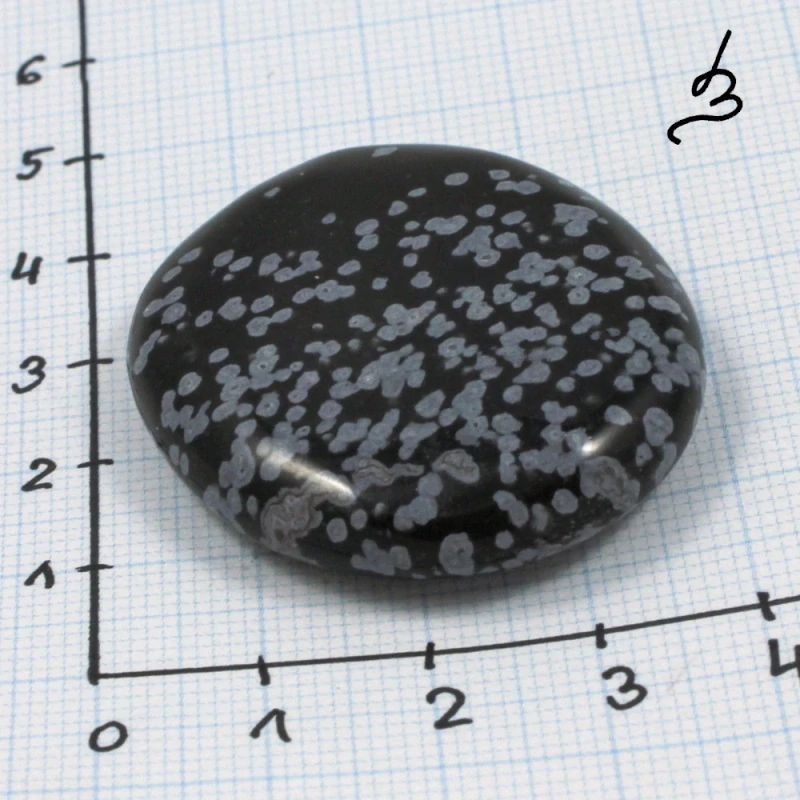 Obsidián vločkový - placka č. 13