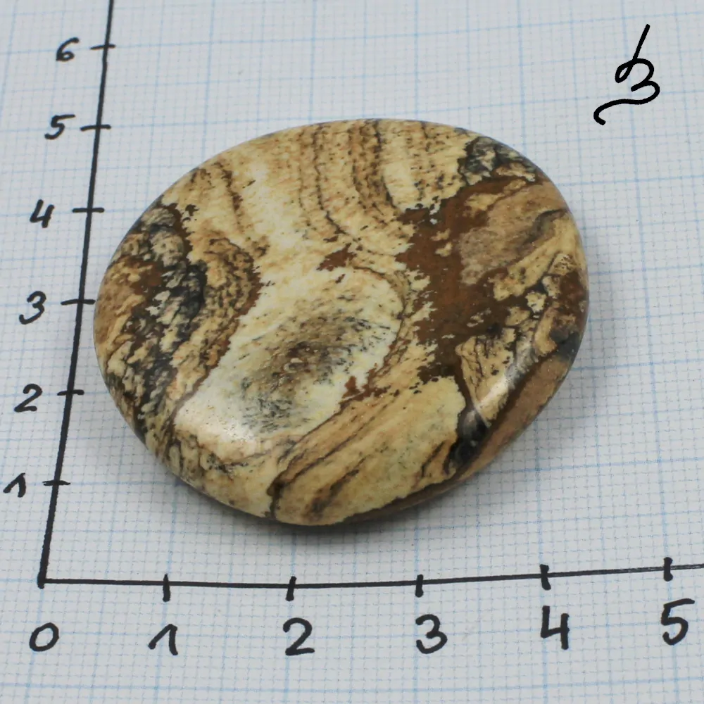 Jaspis obrázkový – placka č. 1