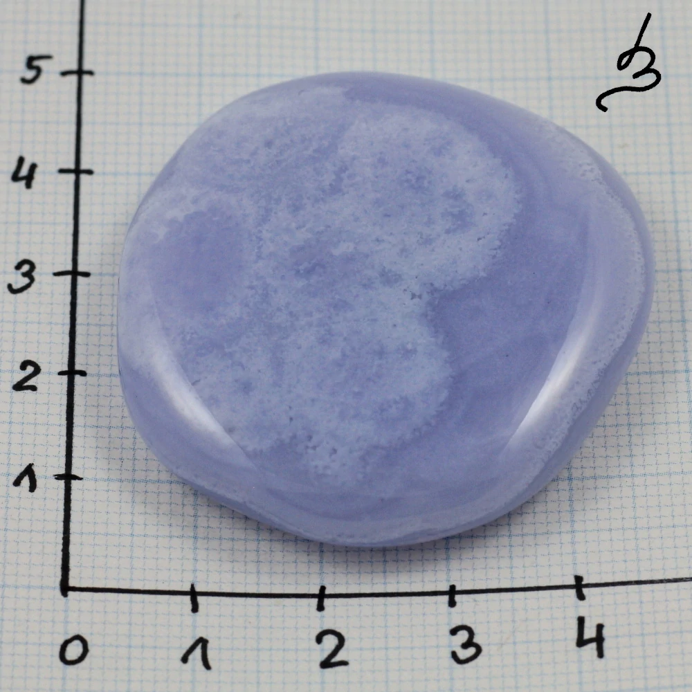 Modrý chalcedon – placka č. 4