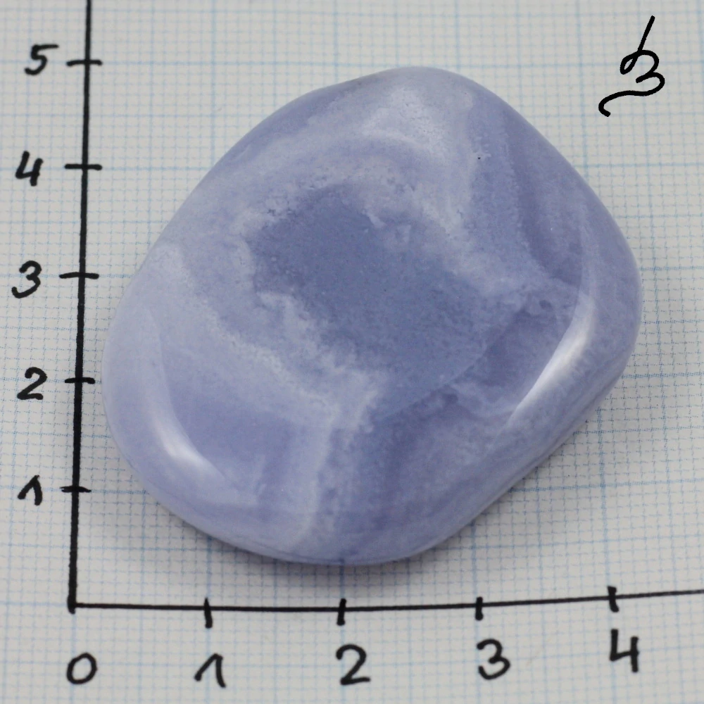 Modrý chalcedon – placka č. 6