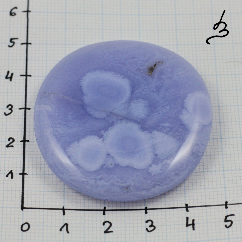 Modrý chalcedon – placka č. 7