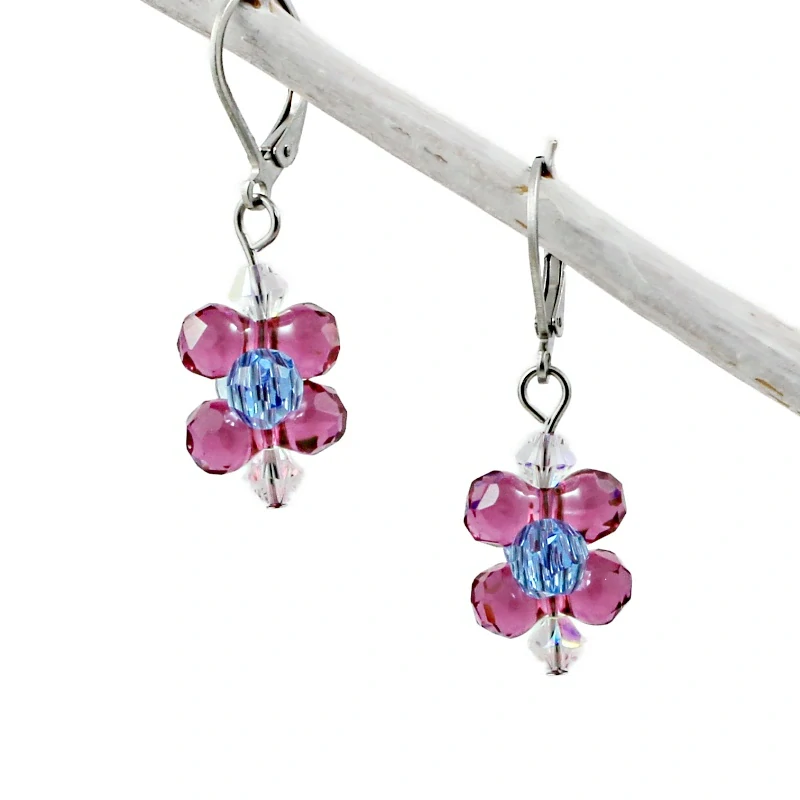 Náušnice z korálků Swarovski Modular Bead
