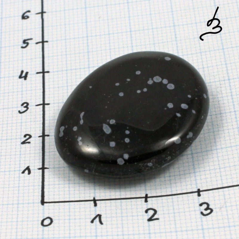 Obsidián vločkový – placka č. 1