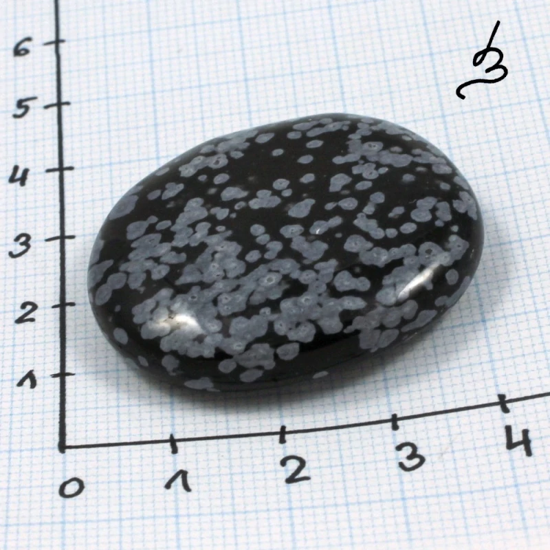 Obsidián vločkový – placka č. 4