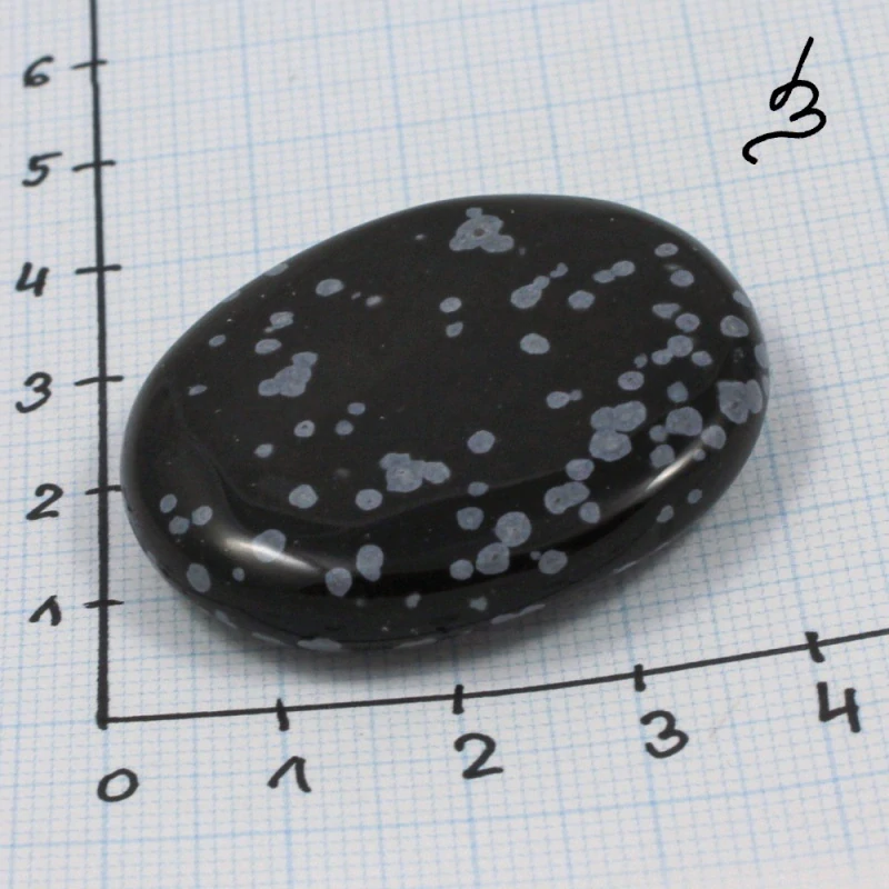 Obsidián vločkový – placka č. 6