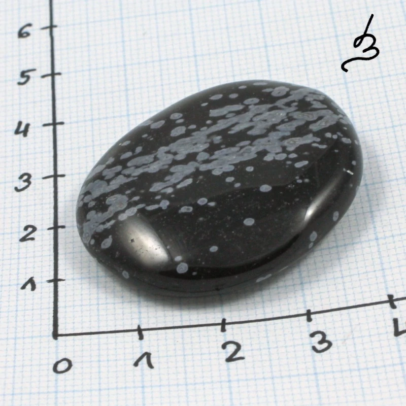 Obsidián vločkový – placka č. 8