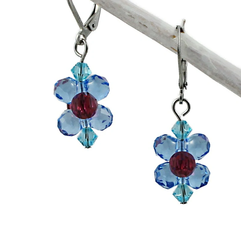 Barevné náušnice Swarovski