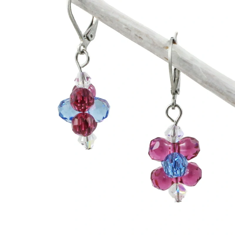 Náušnice z korálků Swarovski Modular Bead
