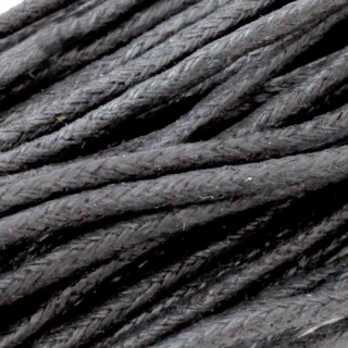 Bavlněná šňůrka 2mm černá - 5 m