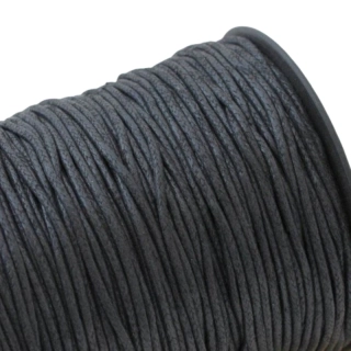Bavlněná šňůrka 1,5mm černá – 1 m