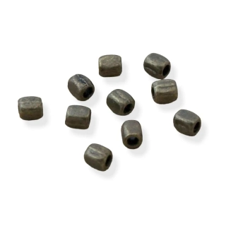 Kovové korálky starozlaté 2x3 mm – 20 ks