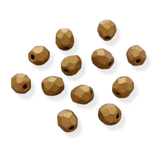 Korálky broušené zlatý pokov 4mm – 50 ks