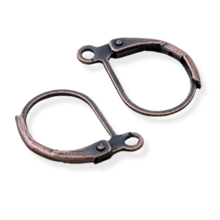 Bezniklové uzavřené zapínání staroměděné – 30 ks