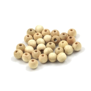 Korálky dřevěné SV dřevo 6mm – 30 ks