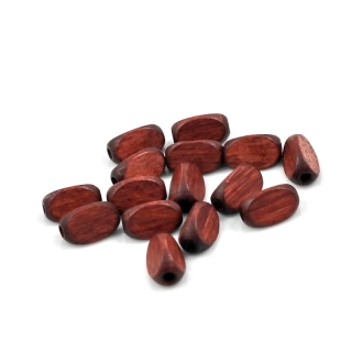 Korálky dřevěné čokoládové 8/12 – 15 ks