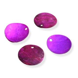 Penízky perleťové purpurové – 40 ks