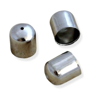 Kaplík-koncovka 8mm platinová – 2 ks