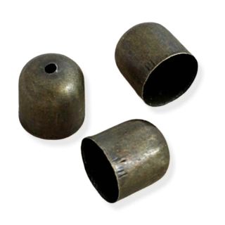 Kaplík-koncovka starozlato 10mm, II. jakost – 2 ks