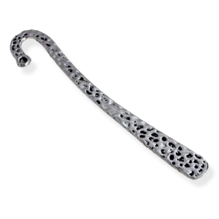 Kovová záložka do knihy reliéfní starostříbrná - 10 ks