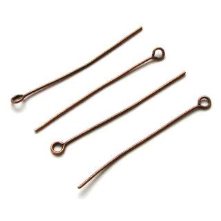 Ketlovací jehly staroměděné 40mm – 30 ks