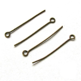 Ketlovací jehly starozlaté 30mm – 40 ks