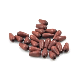 Korálky dřevěné čokoládové 5/10 – 25 ks